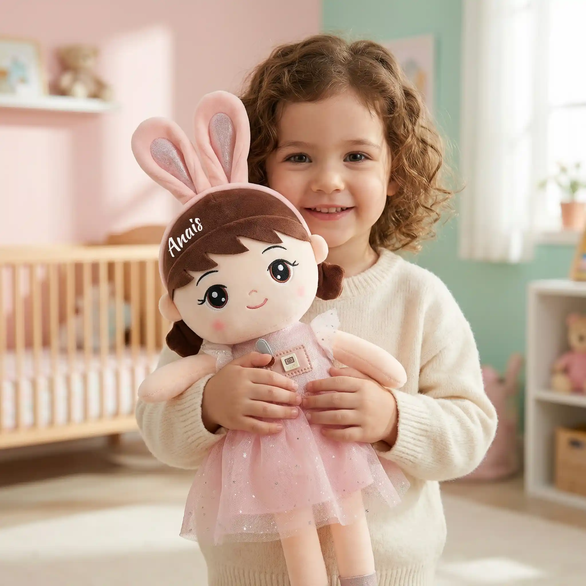 Papusa Personalizata Balerina Iepuras Roz1 Papusa Personalizata Balerina Iepuras