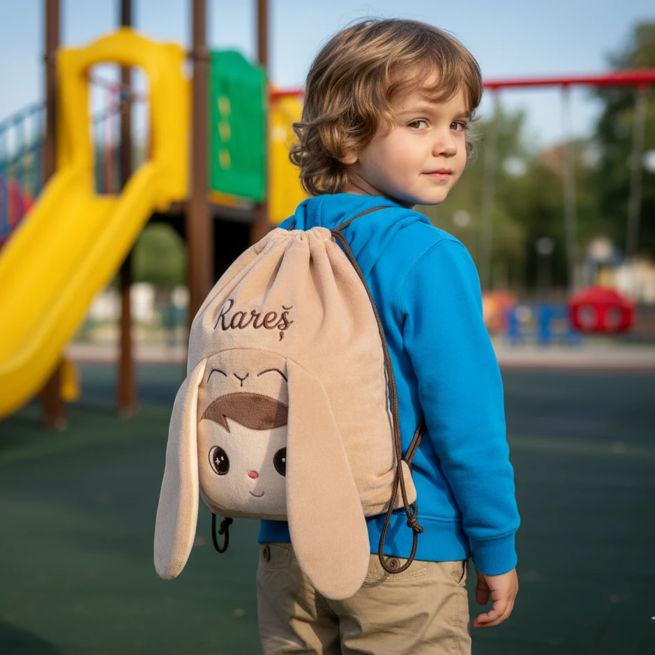 Saculet Personalizat Iepuras Maro Saculet Personalizat Iepuras Maro