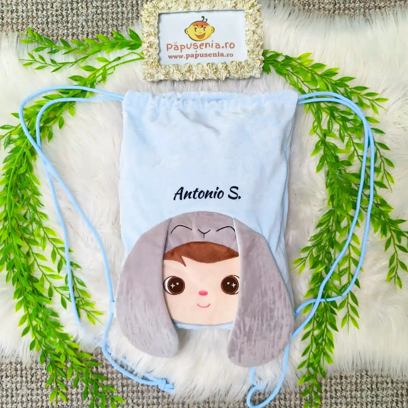 Saculet Personalizat cu Iepuras (3) Saculet Personalizat cu Iepuras