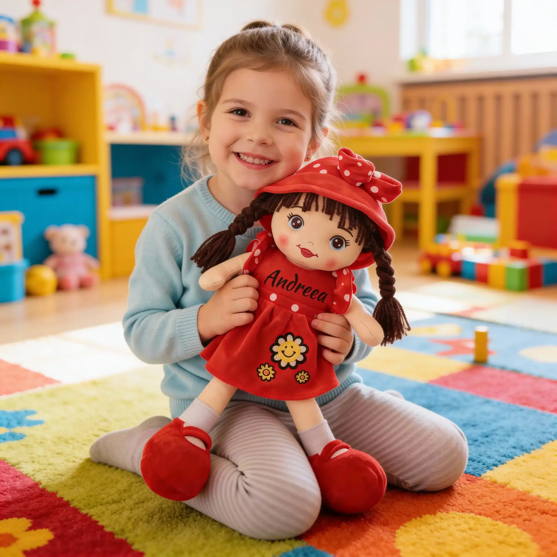 Papusa Personalizata Raza de Soare Rosie Papusa Personalizata Raza de Soare Rosie