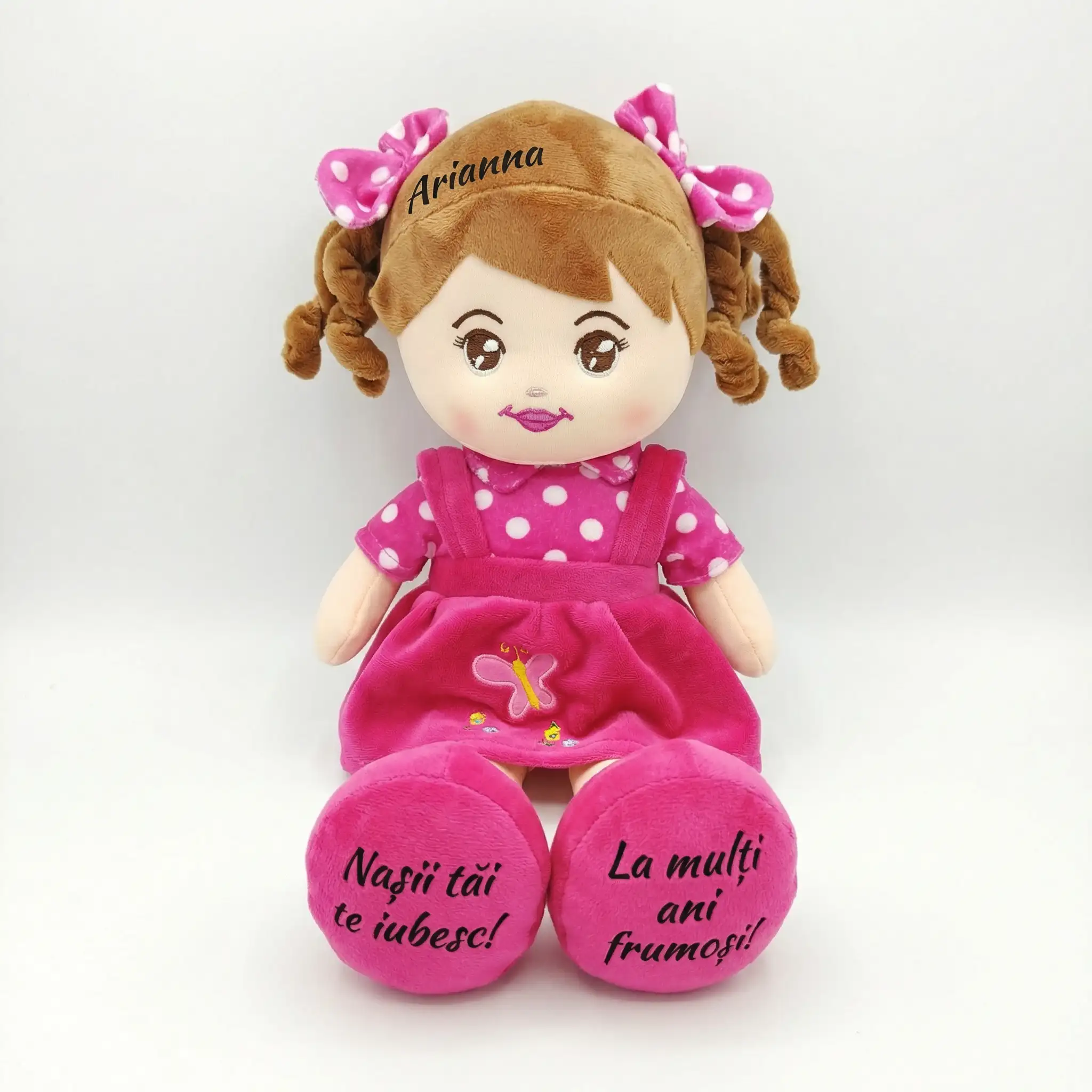 Papusa Personalizata Bulinuta Ciclam2 Papusa Personalizata Bulinuta Ciclam