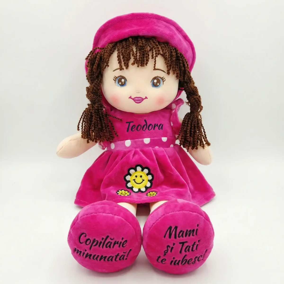 Papusa Personalizata Raza de Soare Ciclam Papusa Personalizata Raza de Soare Ciclam