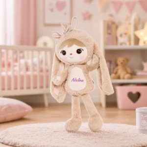 Papusa Personalizata iepurita cu Blanita Be (2) Papusa Personalizata iepurita cu Blanita Bej