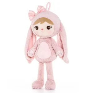Papusa Personalizata iepurita cu Blanita Roz (10) Papusa Personalizata iepurita cu Blanita Roz