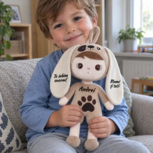 Păpușă Personalizată Cățelușul Fericit (5) Păpușă Personalizată Cățelușul Fericit – 35 cm