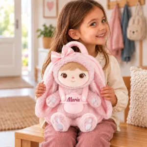 Rucsăcel Personalizat Iepurița Norișor(2 în 1) – Roz (3) Rucsăcel Personalizat Iepurița Norișor(2 în 1) – Roz